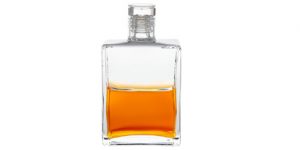 Die Aura-Soma Flasche B120, Klar über Orange